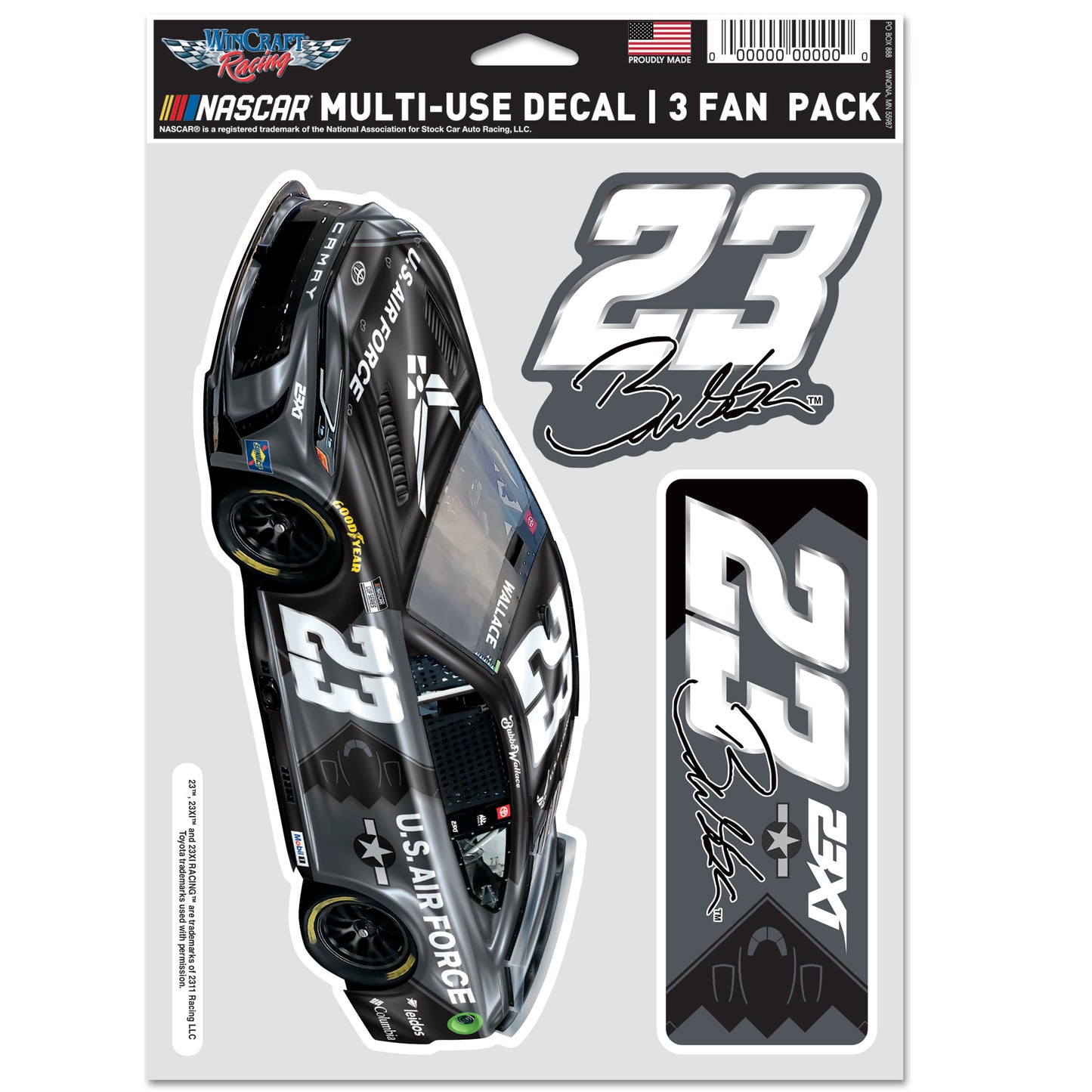 THREE PACK AIR FORCE DECALS