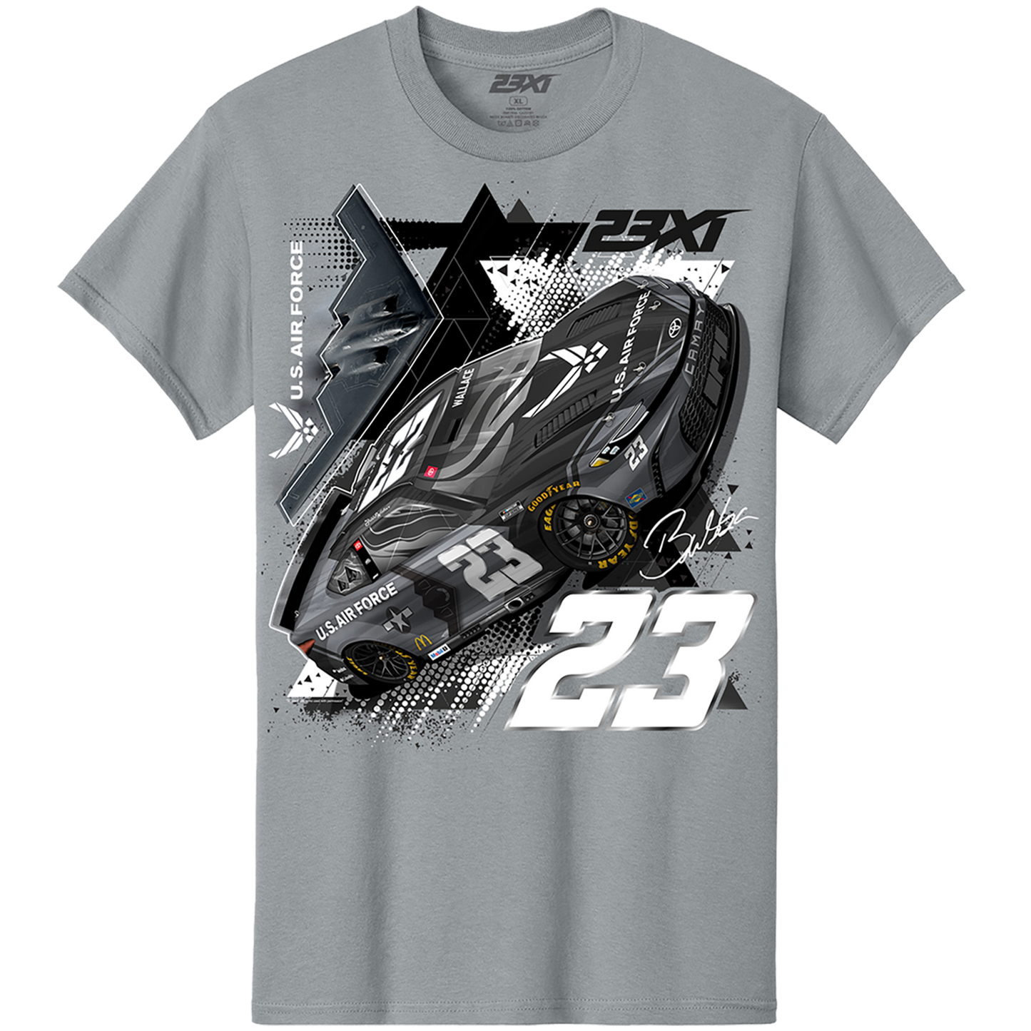 CHARCOAL AIR FORCE TEE