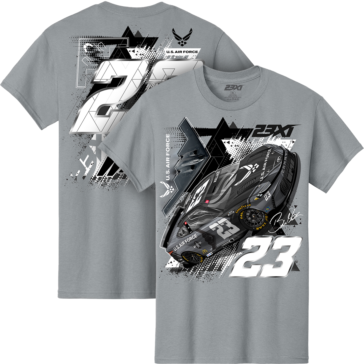 CHARCOAL AIR FORCE TEE
