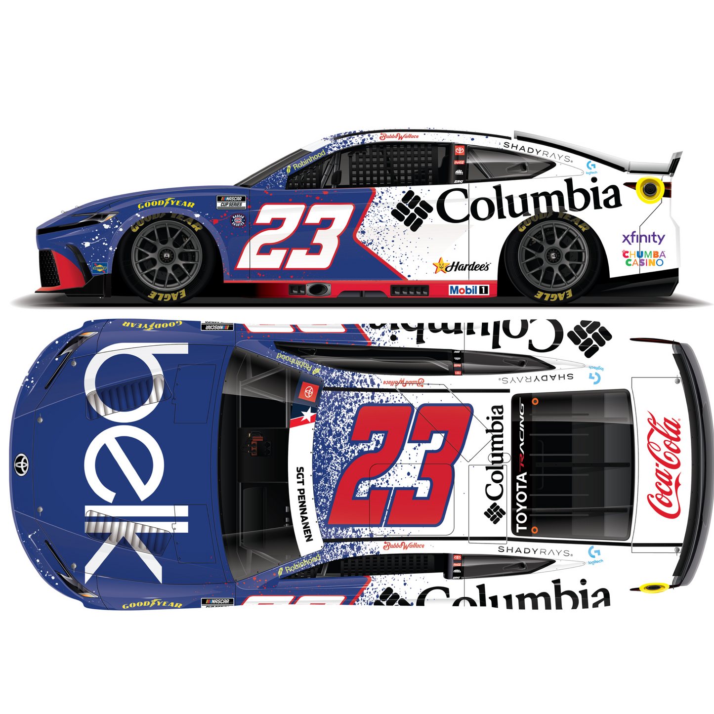 *PRE-ORDER* 2026 COLUMBIA BELK PATRIOTIC ELITE REGULAR PAINT 1:24 DIE-CAST