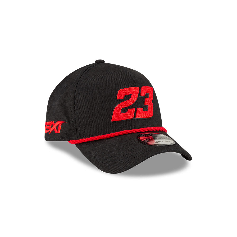 BLACK & RED 23 NEW ERA 9FORTY ROPE HAT