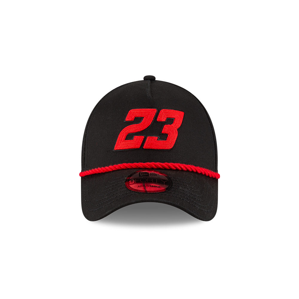 BLACK & RED 23 NEW ERA 9FORTY ROPE HAT