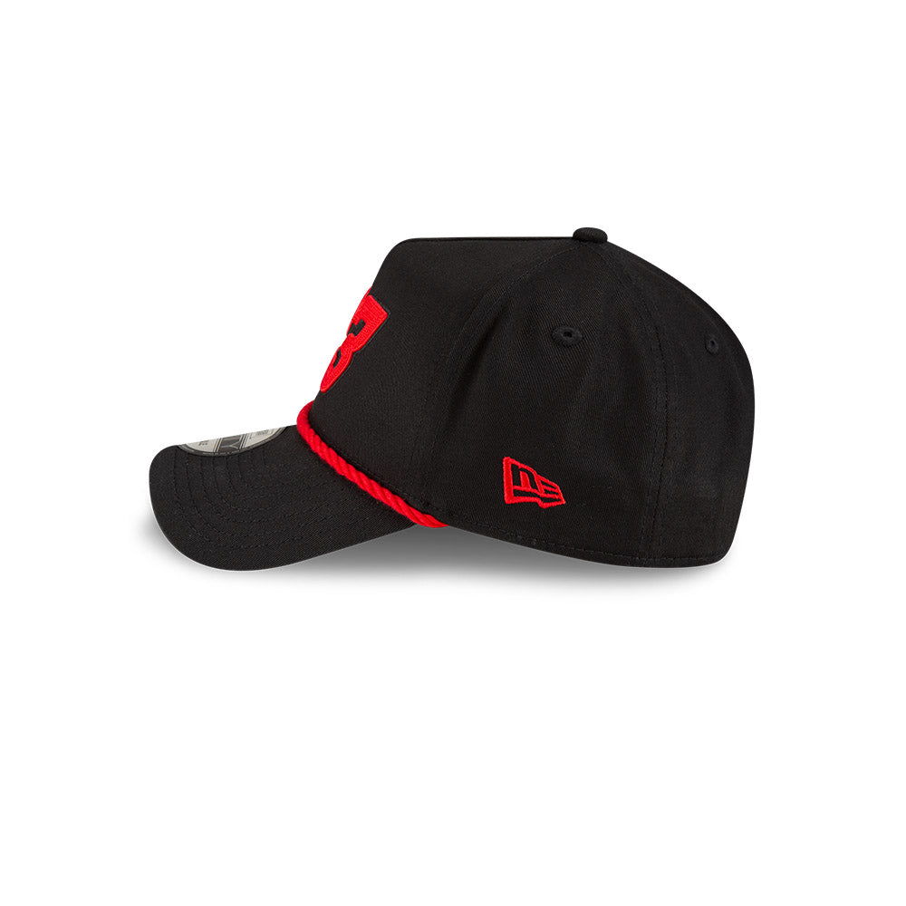 BLACK & RED 23 NEW ERA 9FORTY ROPE HAT