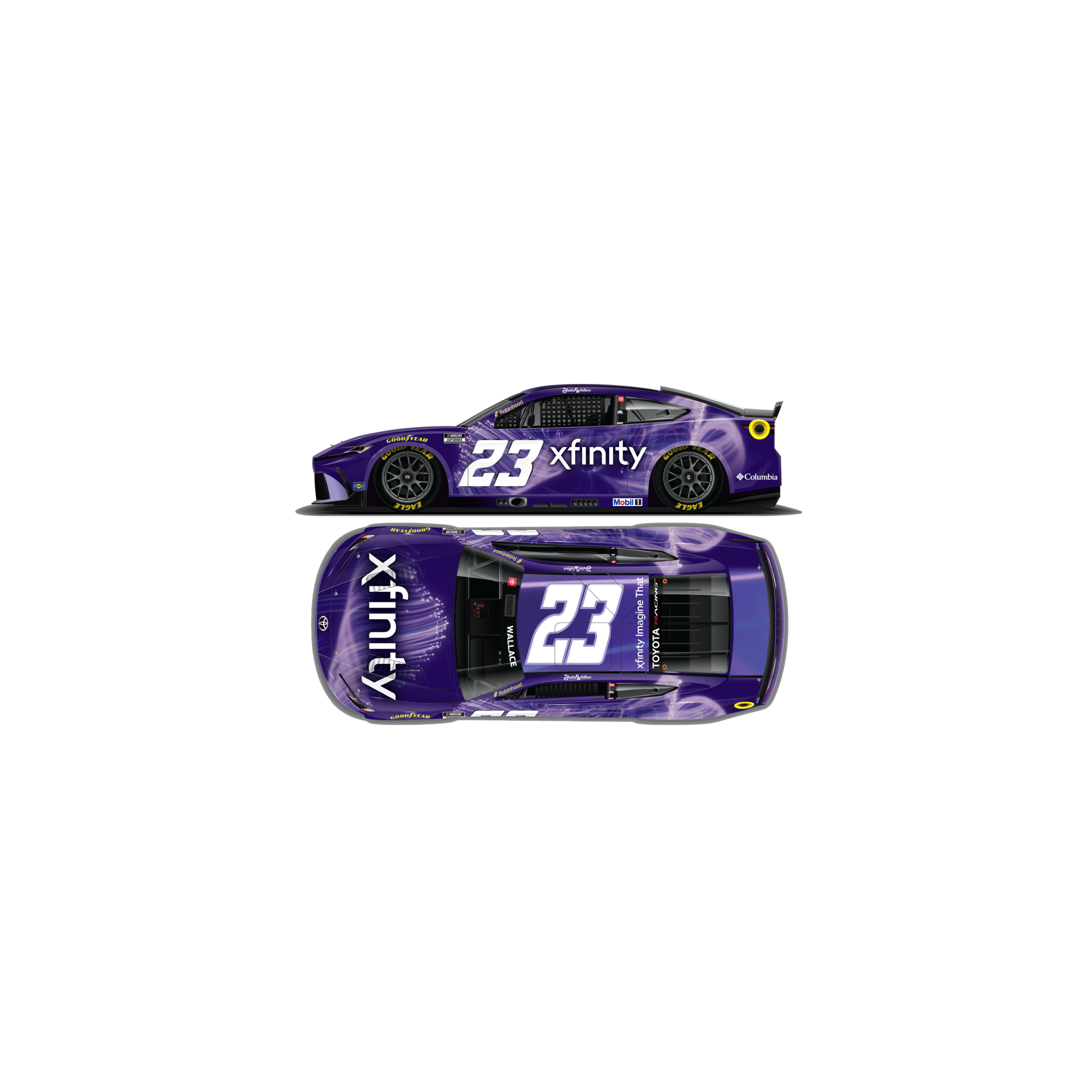 PRE-ORDER*2026 XFINITY REGULAR PAINT 1:64 DIE-CAST – Bubba Wallace