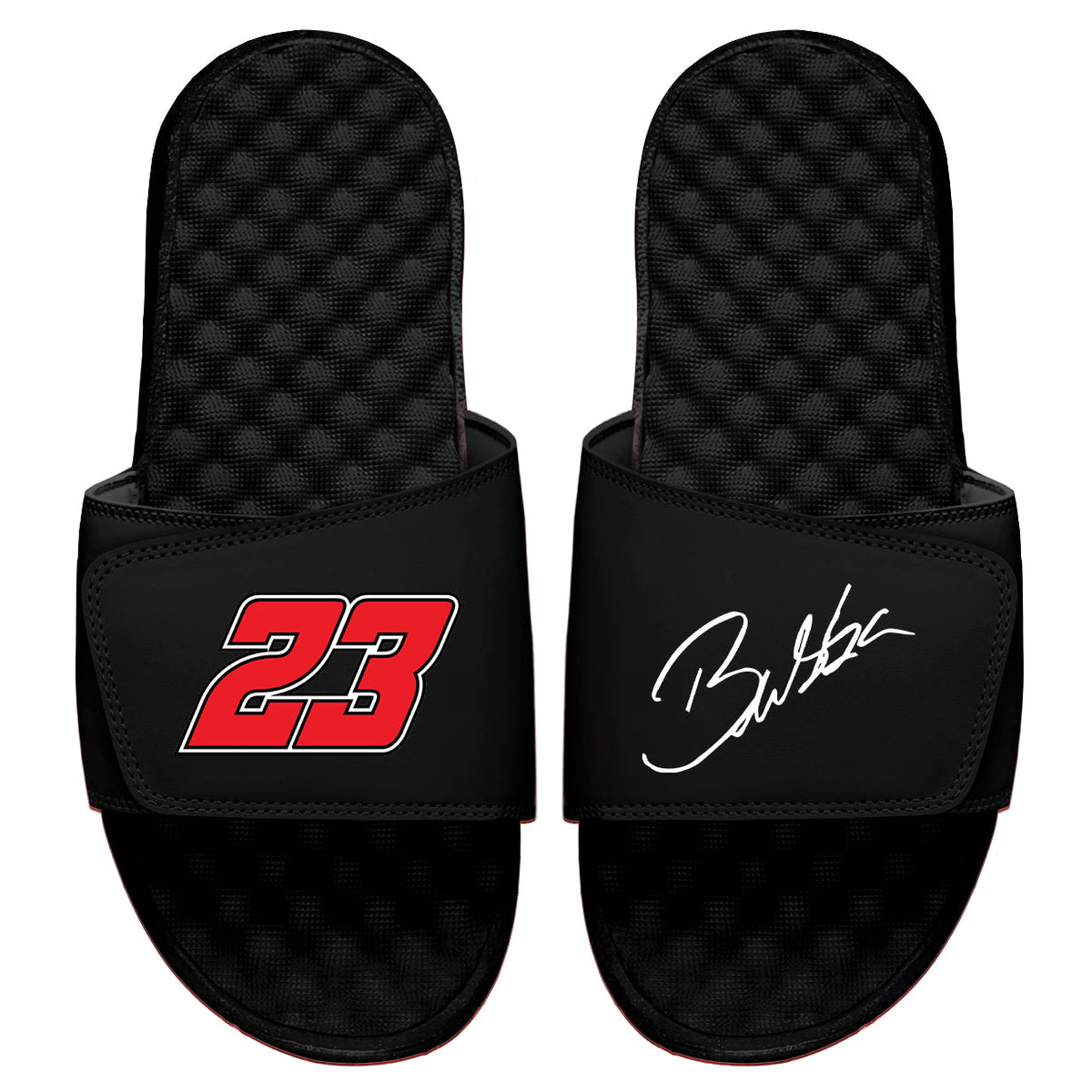 Bubba Wallace Red 23 Signature Slides
