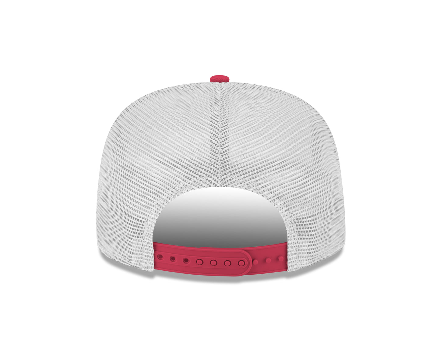 RED MCDONALDS NEW ERA GOLFER TRUCKER HAT