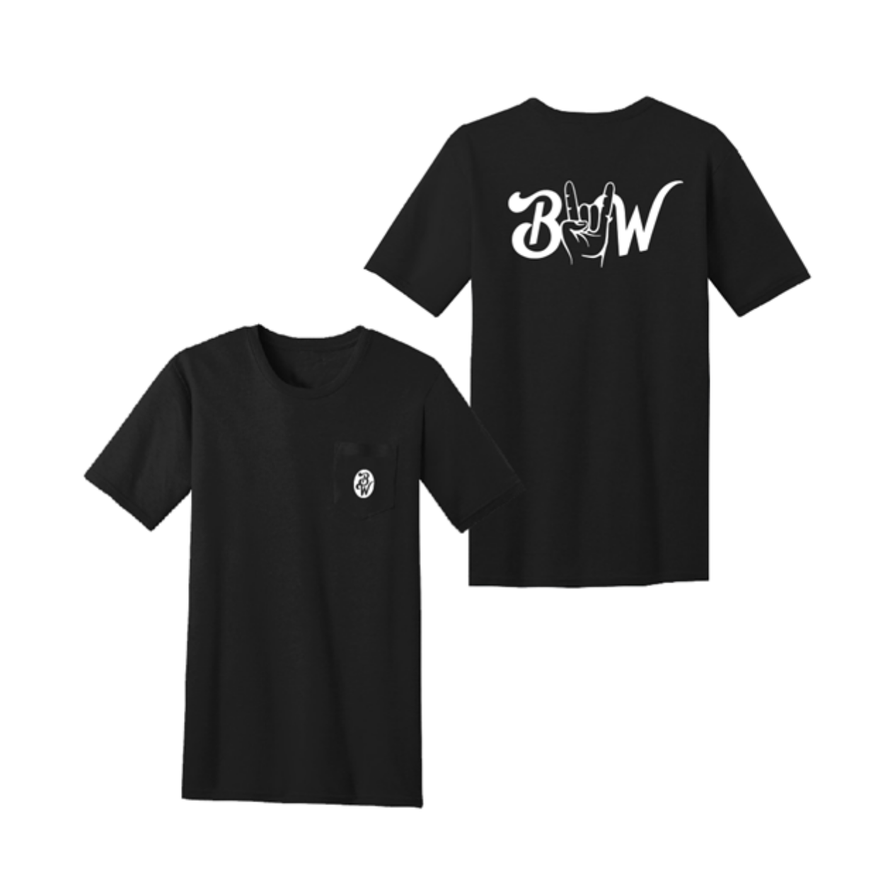 BW ROCK ON POCKET TEE