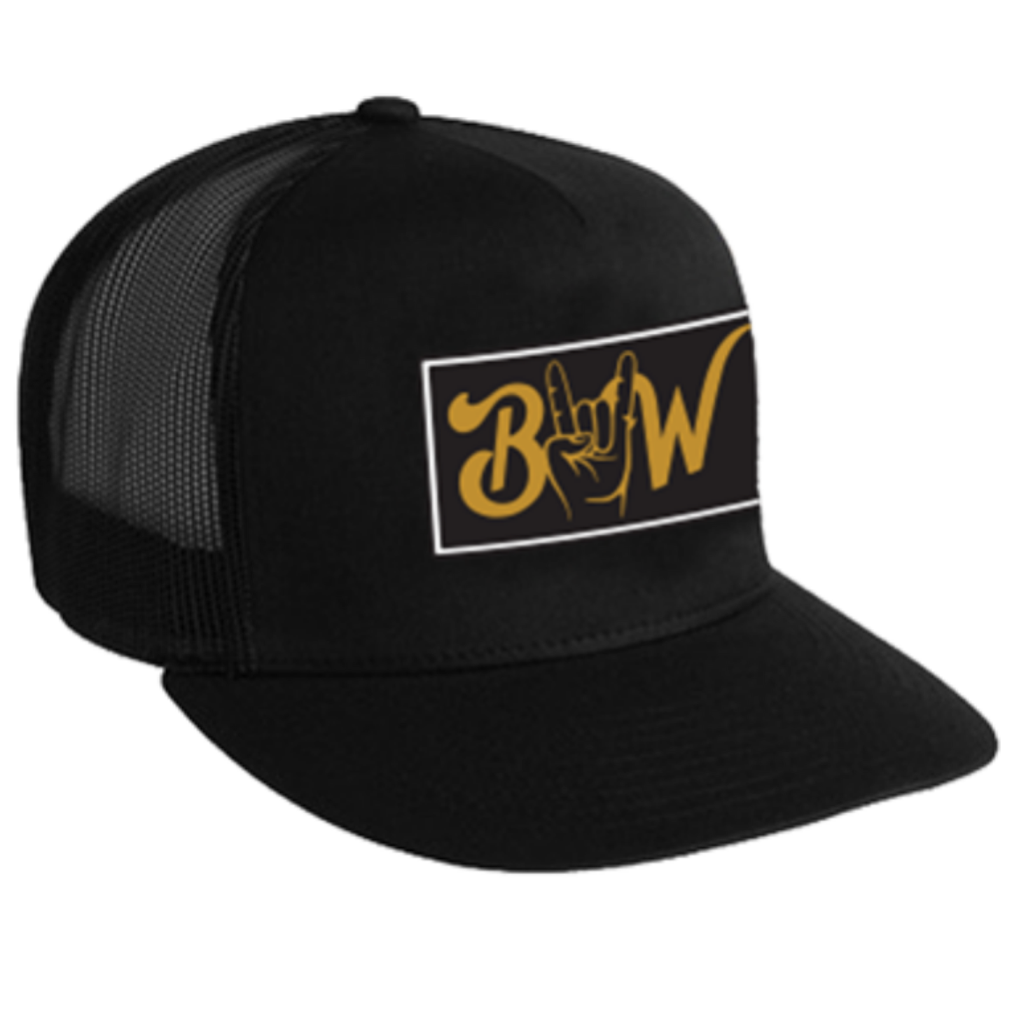 BLACK BW ROCK ON HAT