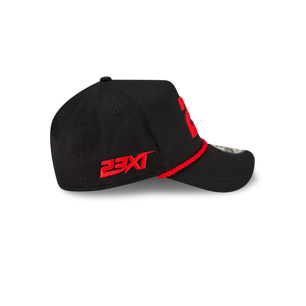 BLACK & RED 23 NEW ERA 9FORTY ROPE HAT