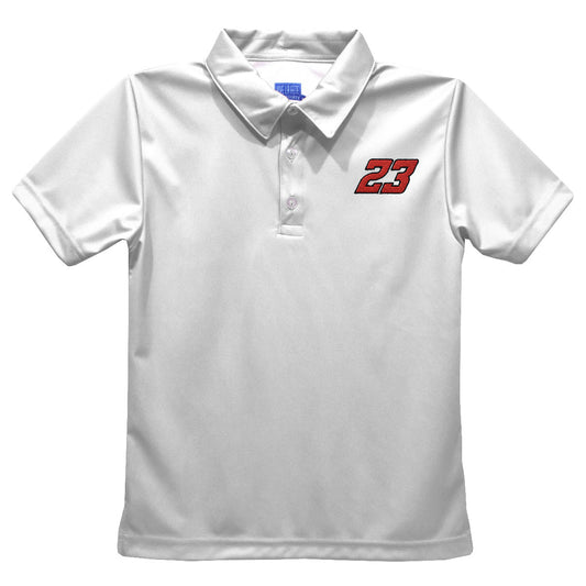 Bubba Wallace Vive La Fete Solid Polo - White